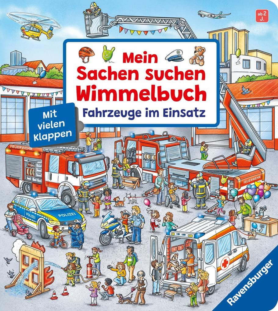 Mein Sachen suchen Wimmelbuch: Fahrzeuge im Einsatz