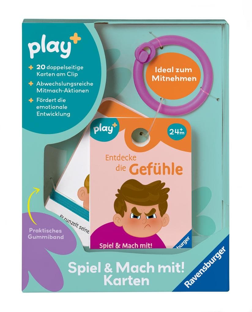 Play+ Spiel & Mach mit! Karten: Entdecke die Gefühle - ab 2 Jahre