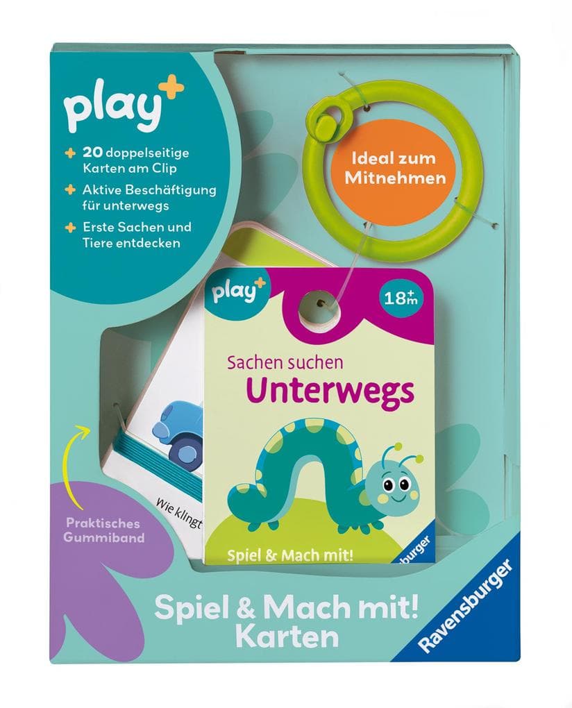 Play+ Spiel & Mach mit! Karten: Sachen suchen: Unterwegs - ab 1,5 Jahre