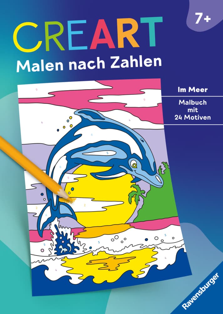 CreArt Malen nach Zahlen ab 7: Im Meer