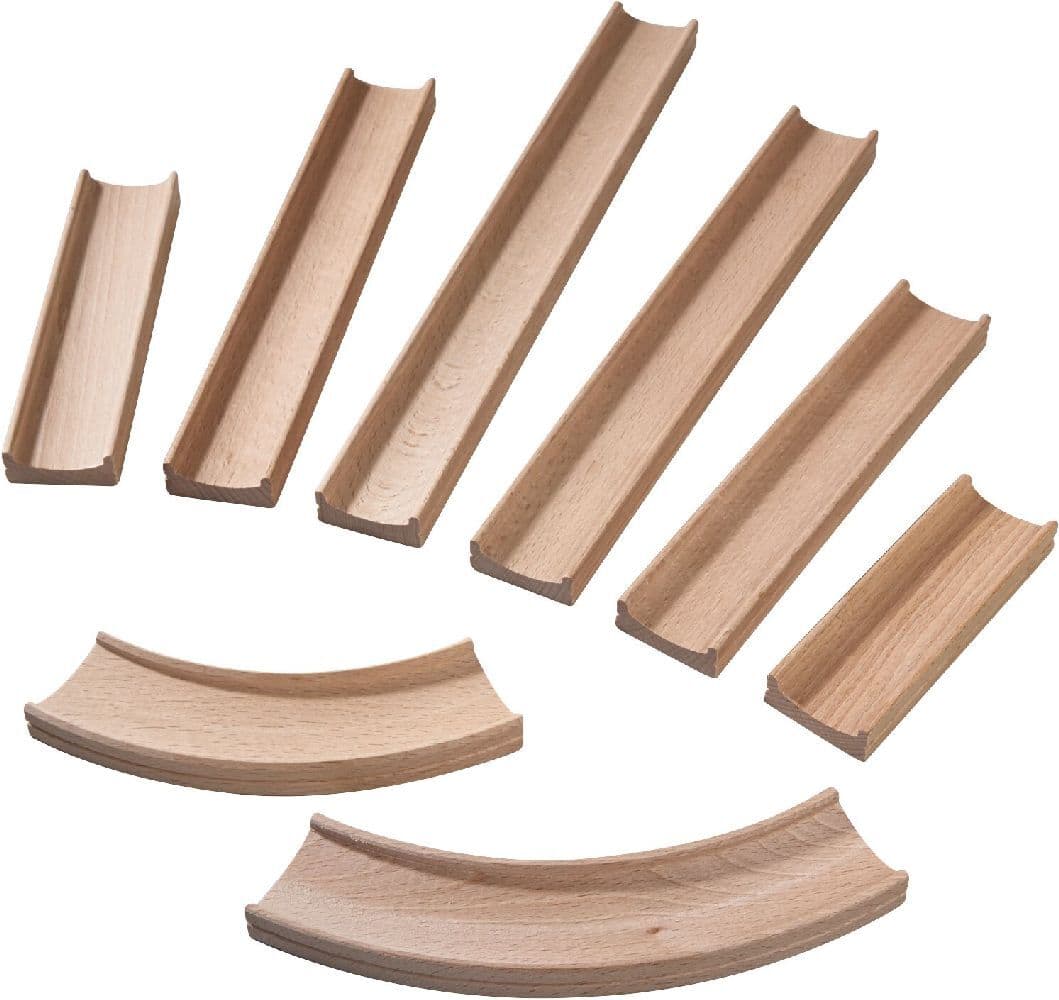 HABA - Kugelbahn Kullerbü - Ergänzungsset Geraden und Kurven