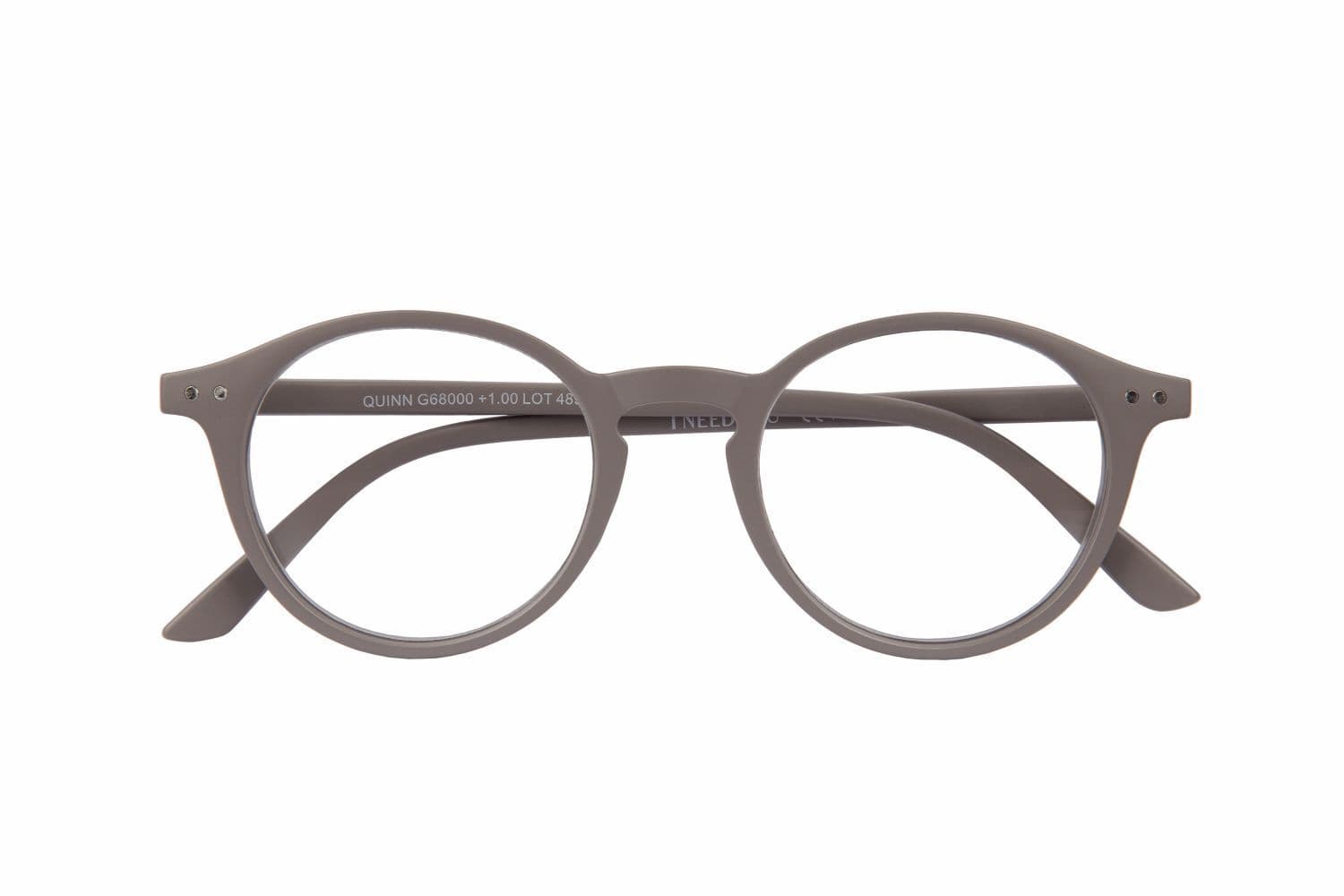 Lesebrille QUINN, grau, +2.50 dpt