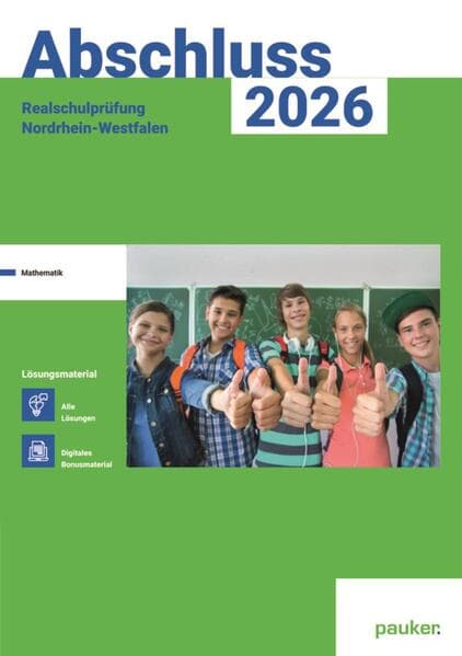 Abschluss 2026 - MSA Realschule NRW - Lösungsband - Mathe