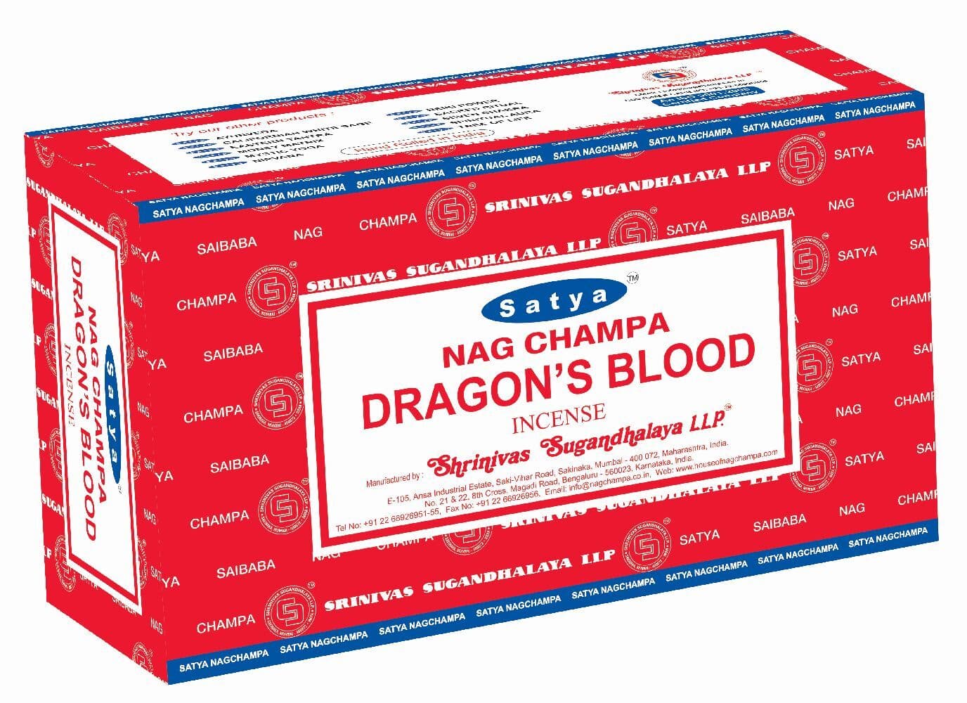 Drachenblut Satya Nag Champa Räucherstäbchen