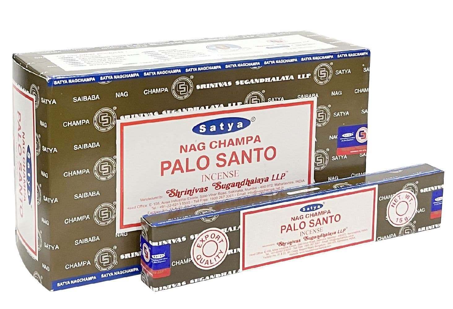 Palo Santo Satya Nag Champa Räucherstäbchen