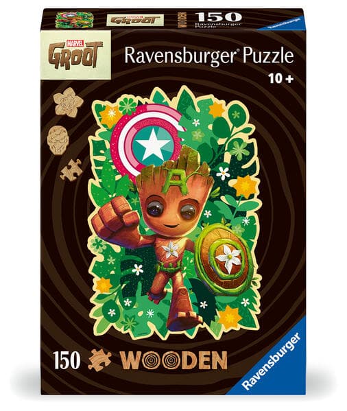 Wooden Puzzle 150 Teile - Marvel Groot