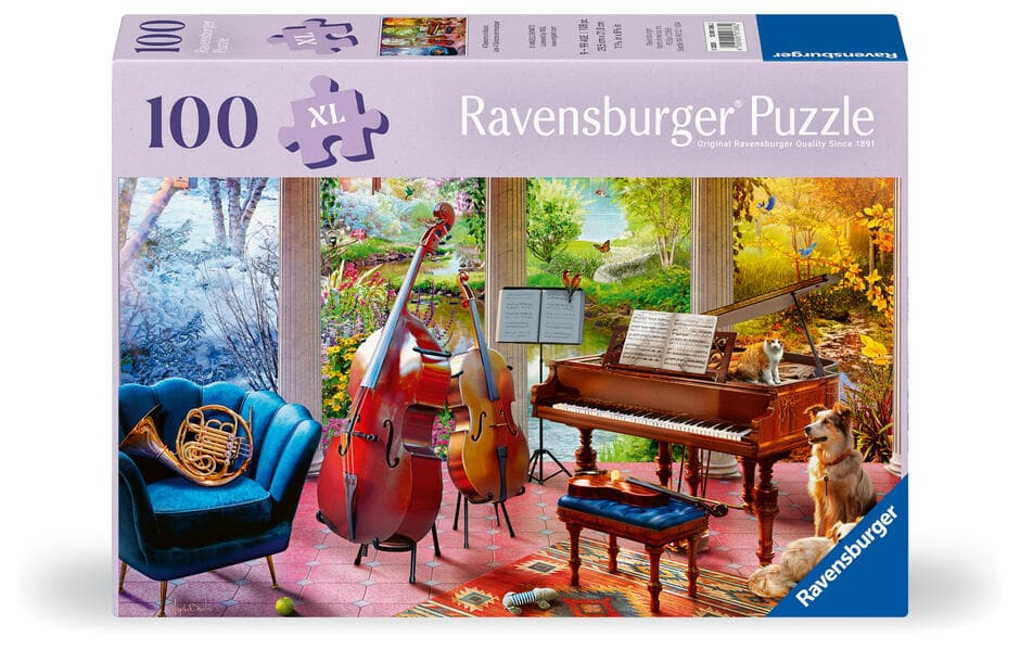 Erwachsenenpuzzle 100 XL-Teile - Musikalische Jahreszeiten