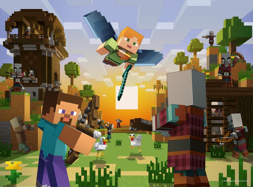 150 XXL Teile - Minecraft - Baukunst und Abenteuer