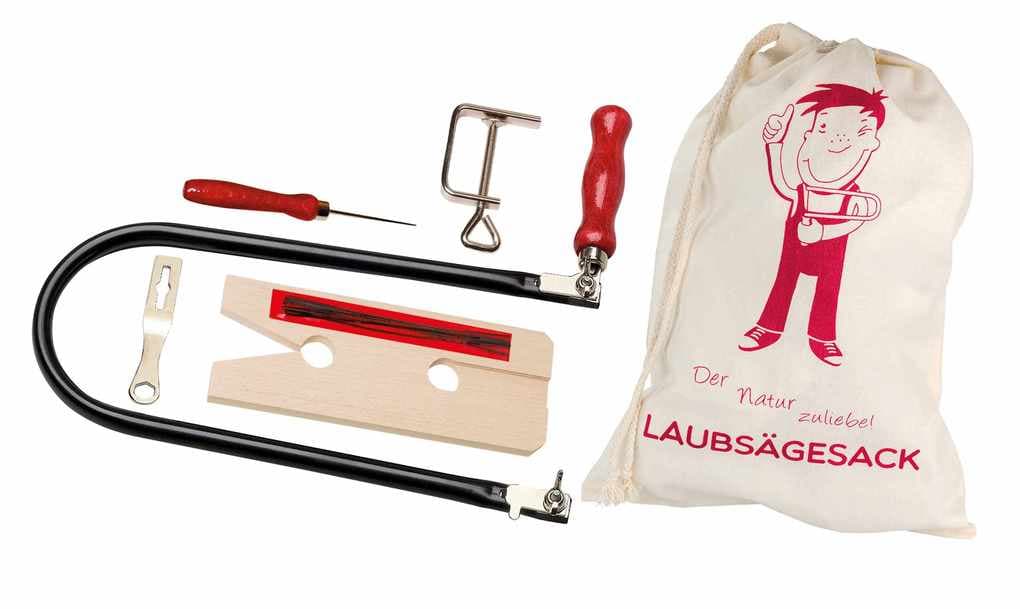 Pebaro - Laubsägeset: Holzbrettchen + Laubsägesack