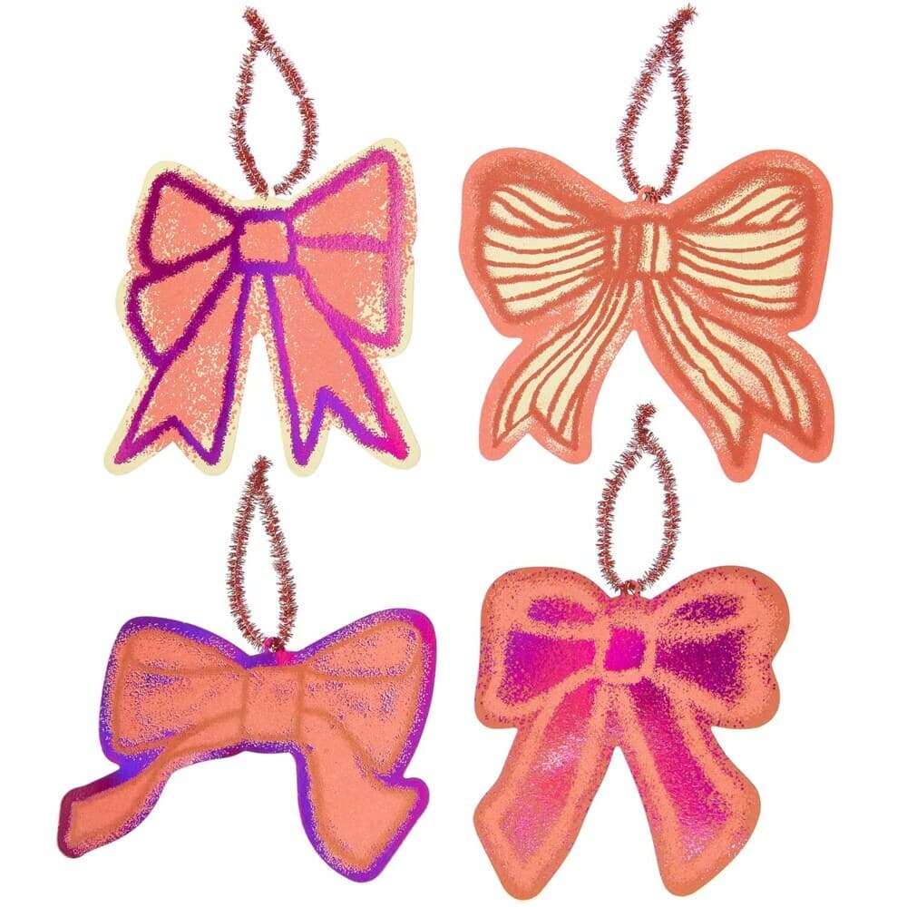 Geschenkanhänger L, Schleifen, Airbrush, FSC MIX