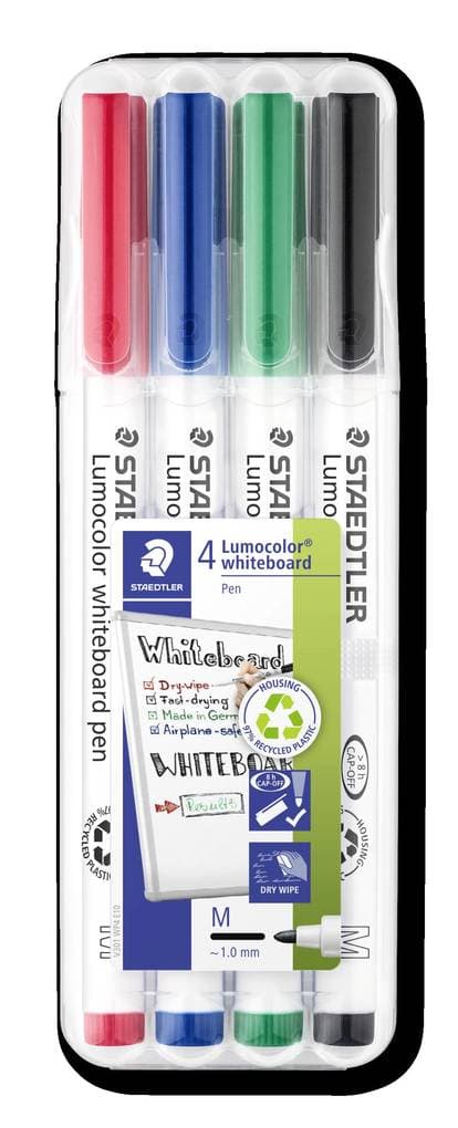 STAEDTLER Whiteboard-Marker Lumocolor whiteboard pen 301, 4er Set