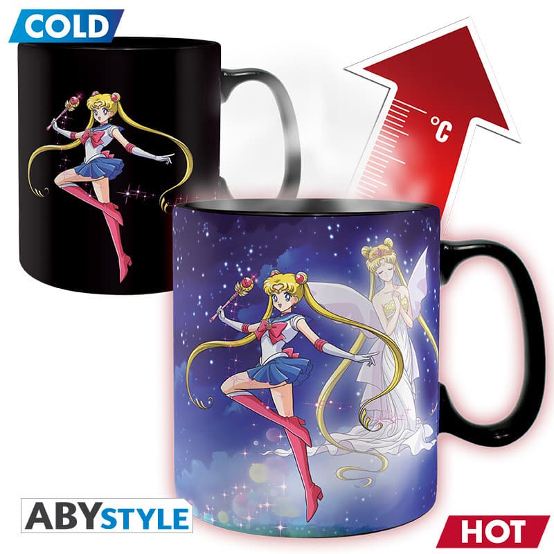 SAILOR MOON - Mug Heat Change- 460ml- Sailor & Chibi- cardboard