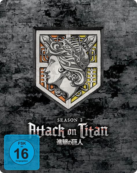 Attack on Titan - Gesamtausgabe - Steelbook.Staffel.3,4 DVD (Limited Edition)