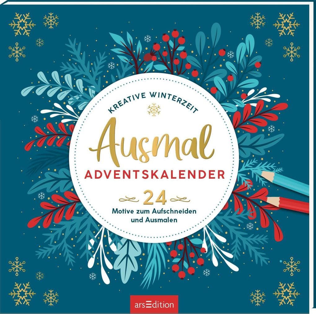 Ausmal-Adventskalender - Kreative Winterzeit