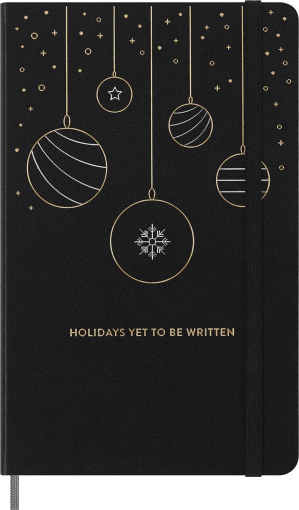 Moleskine Holiday Notizbuch, L/A5, Liniert, fester Einband, Schwarz