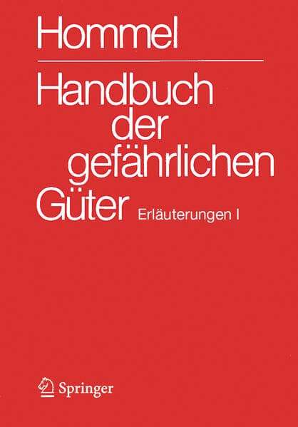 Handbuch der gefährlichen Güter. Erläuterungen I