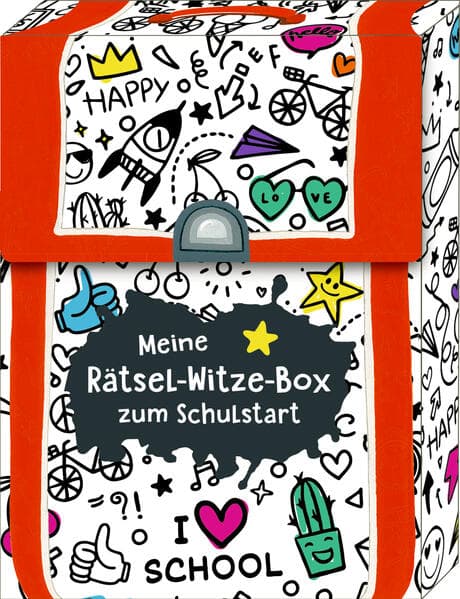 Kartenbox - Meine Rätsel-Witze-Box zum Schulstart