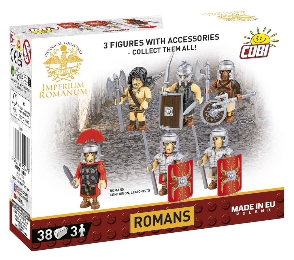 COBI Imperium Romanum 20067 - Romans, Figuren Bausatz, 38 Klemmbausteine
