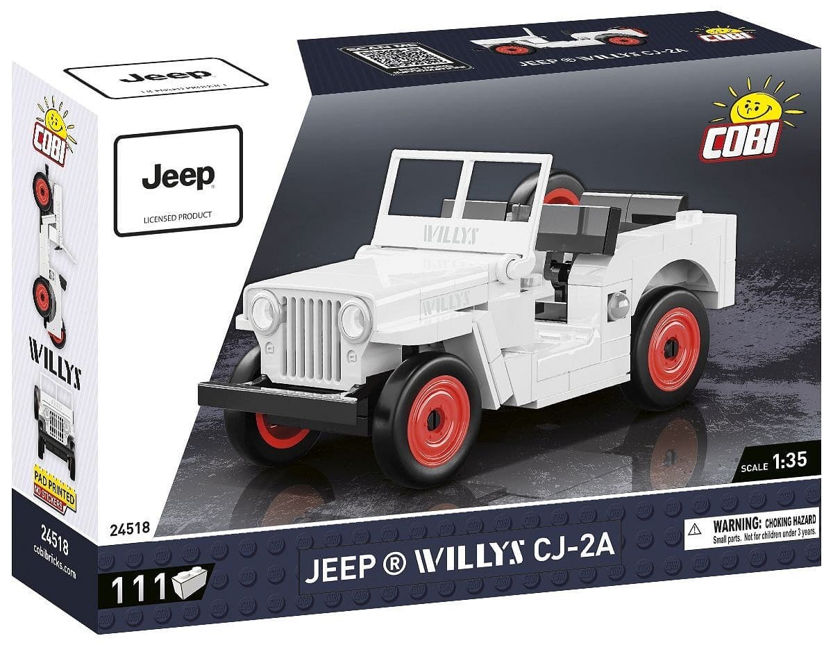 COBI Jeep 24518 - Jeep Willys CJ-2A, Bausatz 1:35, 111 Klemmbausteine