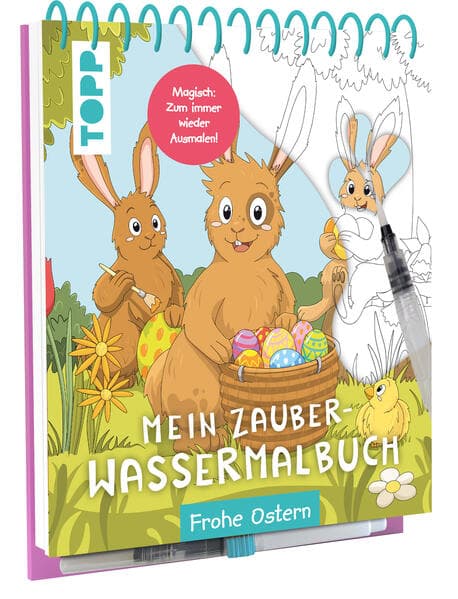Mein Zauber-Wassermalbuch Frohe Ostern