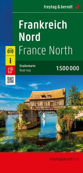 freytag & berndt Straßenkarte Frankreich Nord 1:500.000