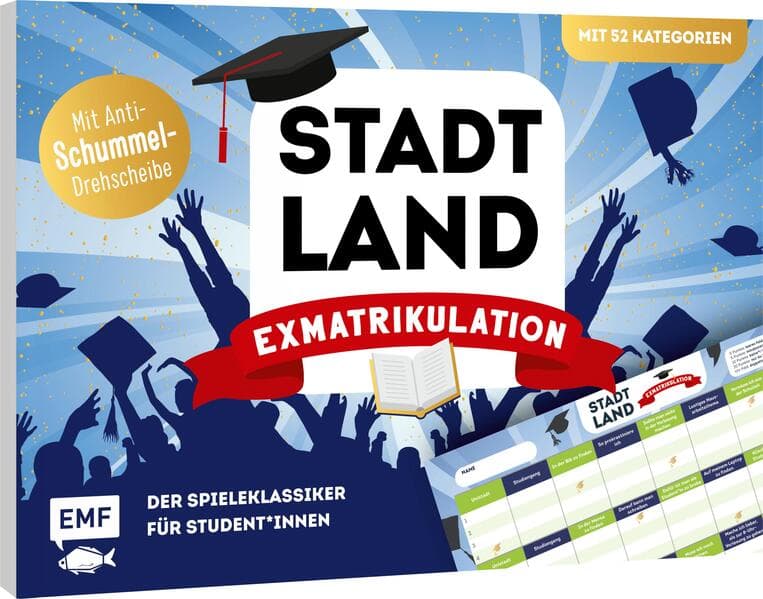 Stadt, Land, Exmatrikulation - Der Spieleklassiker für Studentinnen und Studenten
