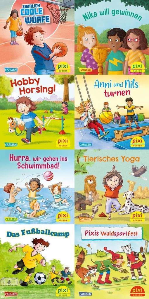 Pixi-8er-Set 305: Sport macht Spaß mit Pixi (8x1 Exemplar)