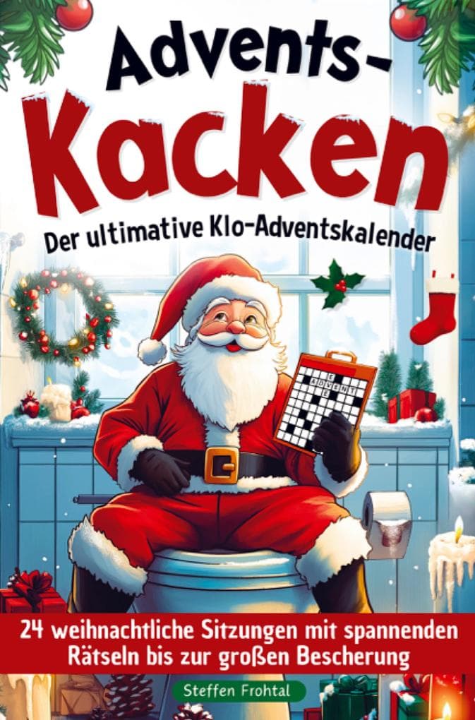 Advents-Kacken: Der ultimative Klo-Adventskalender | 24 weihnachtliche Sitzungen mit spannenden Rätseln bis zur großen Bescherung