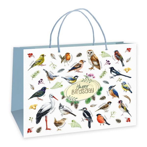 Trötsch Geschenktasche Unsere Vogelwelt Happy Birdsday