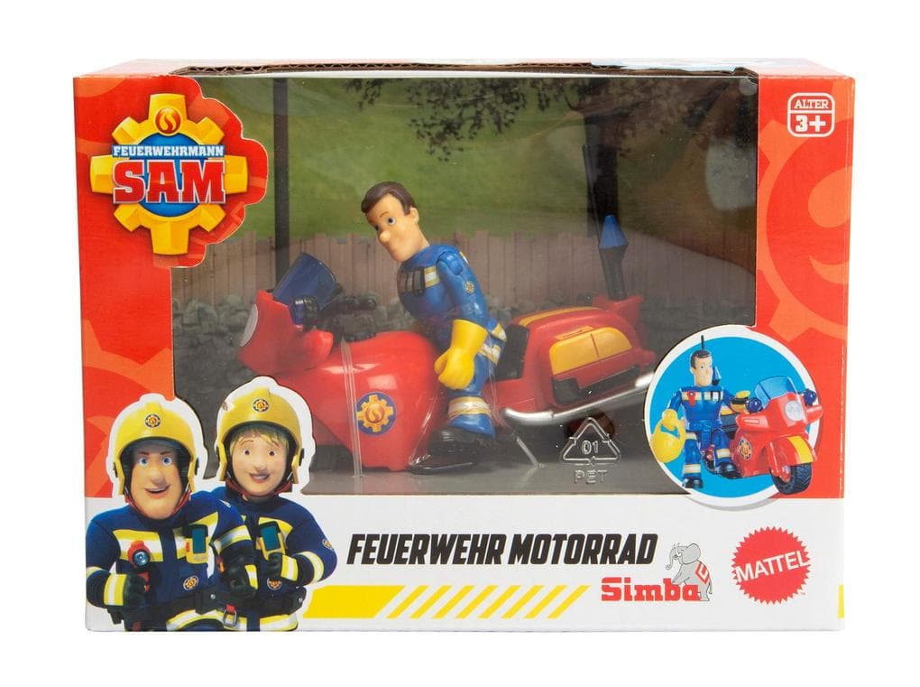 Sam Feuerwehr Motorrad mit Figur