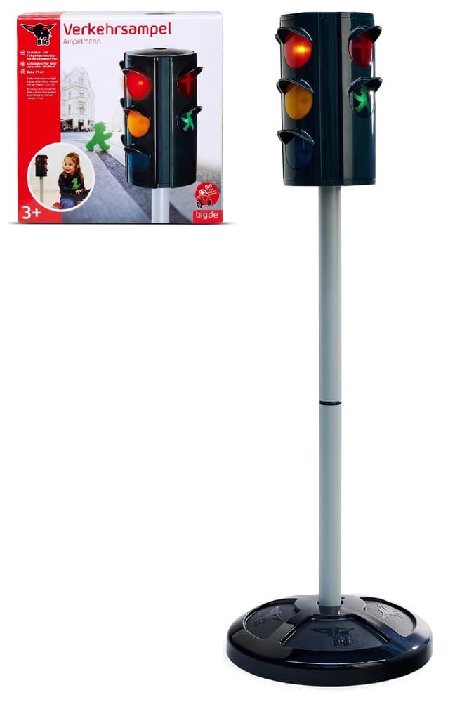 BIG 800055480 - Verkehrsampel Ampelmann/Ampelfrau, batteriebetrieben, Höhe: 71 cm