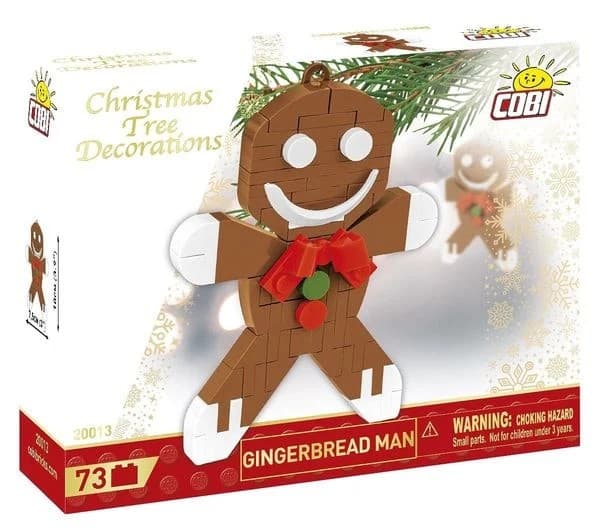 COBI 20013 - Gingerbread Man, Lebkuchenmann, Christbaumschmuck, Bausatz, 73 Klemmbausteine