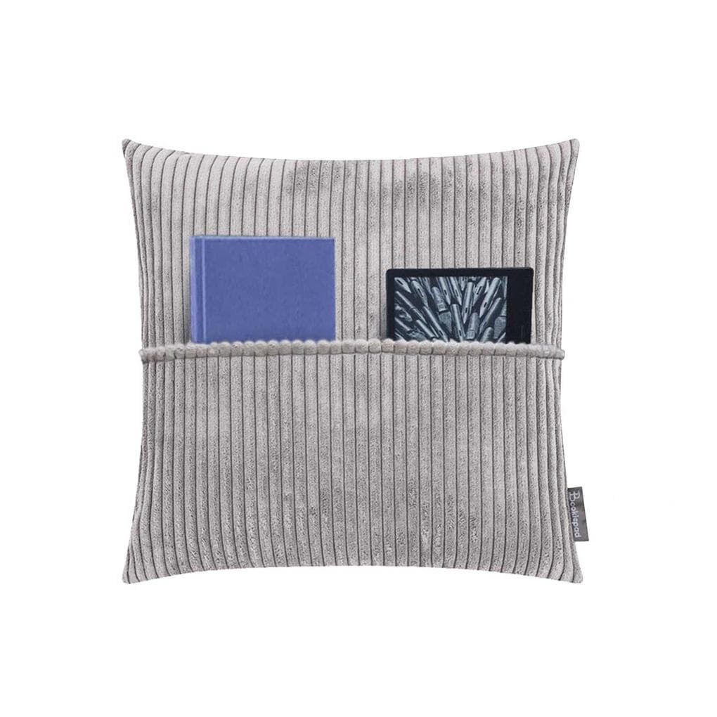 Bookiepad Taschenkissen mit Füllung Cozy Shara - grau 45x45