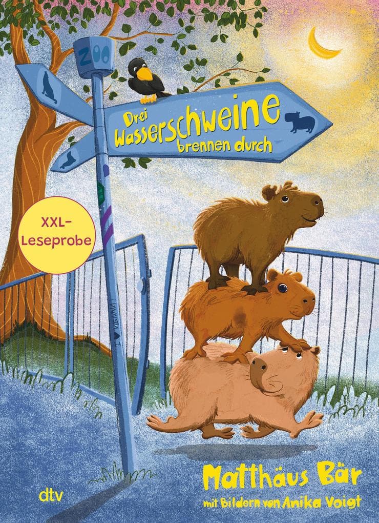 XXL-Leseprobe: Drei Wasserschweine brennen durch / Drei Wasserschweine wollen's wissen