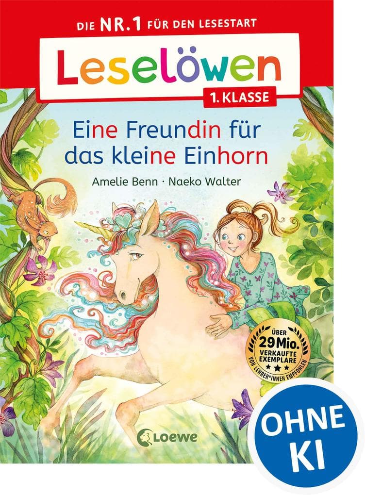 Leselöwen 1. Klasse - Eine Freundin für das kleine Einhorn