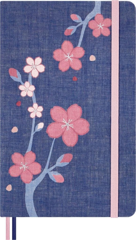 Moleskine Sakura Notizbuch limitierte Ausgabe, L/A5, fester Einband, liniert, ohne Box