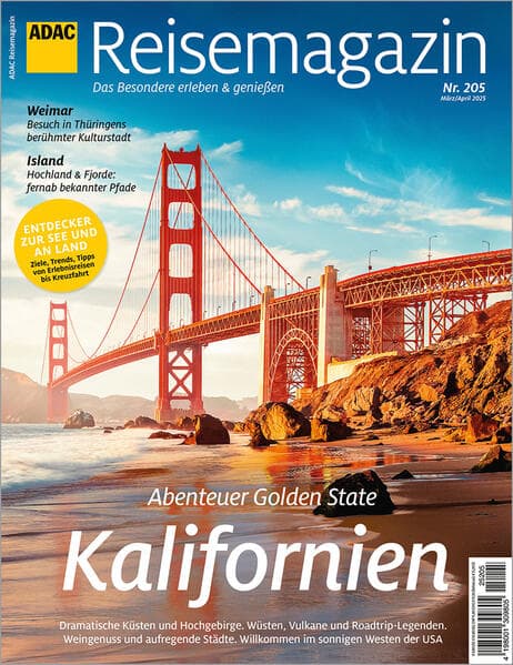ADAC Reisemagazin mit Titelthema Kalifornien
