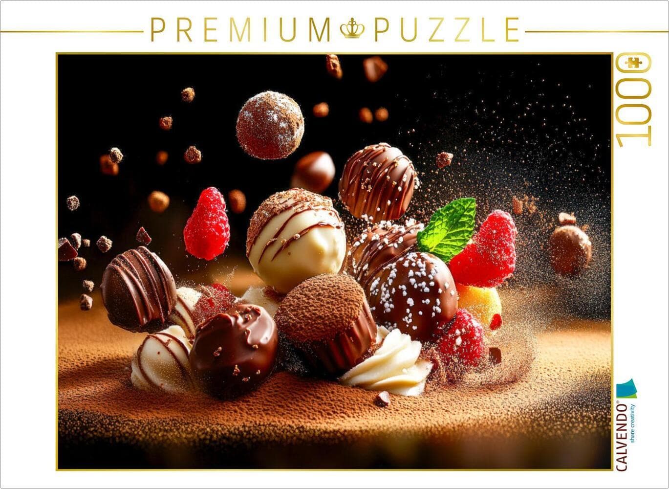 CALVENDO Puzzle Pralinen und Schokolade | 1000 Teile Lege-Größe 64x48cm Foto-Puzzle für glückliche Stunden