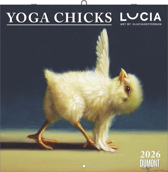 DUMONT - Yoga Chicks 2026 - Broschürenkalender 30x30 cm - Lustige Yoga-Küken, humorvolle Illustrationen, mit Feiertagen & Mondphasen