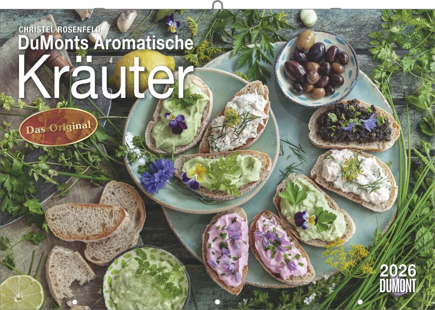 DUMONTS - Aromatische Kräuter 2026 - Broschürenkalender 42 x 29 cm - Mit Rezepten, Texten & Farbfotografie für Kräuter- und Kochliebhaber