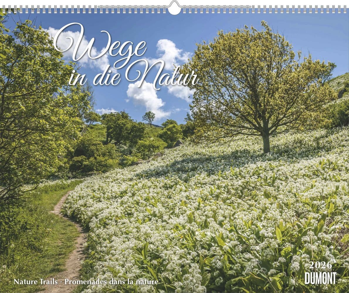 DUMONT - Wege in die Natur 2026 - Wandkalender 52 x 43 cm Querformat, Naturfotografie mit Feiertagen D/A/CH, Geschenk für Naturliebhaber