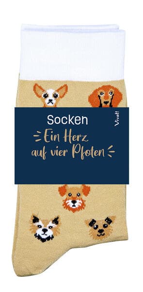 Socken für Hundeliebhaber 'Ein Herz auf vier Pfoten'