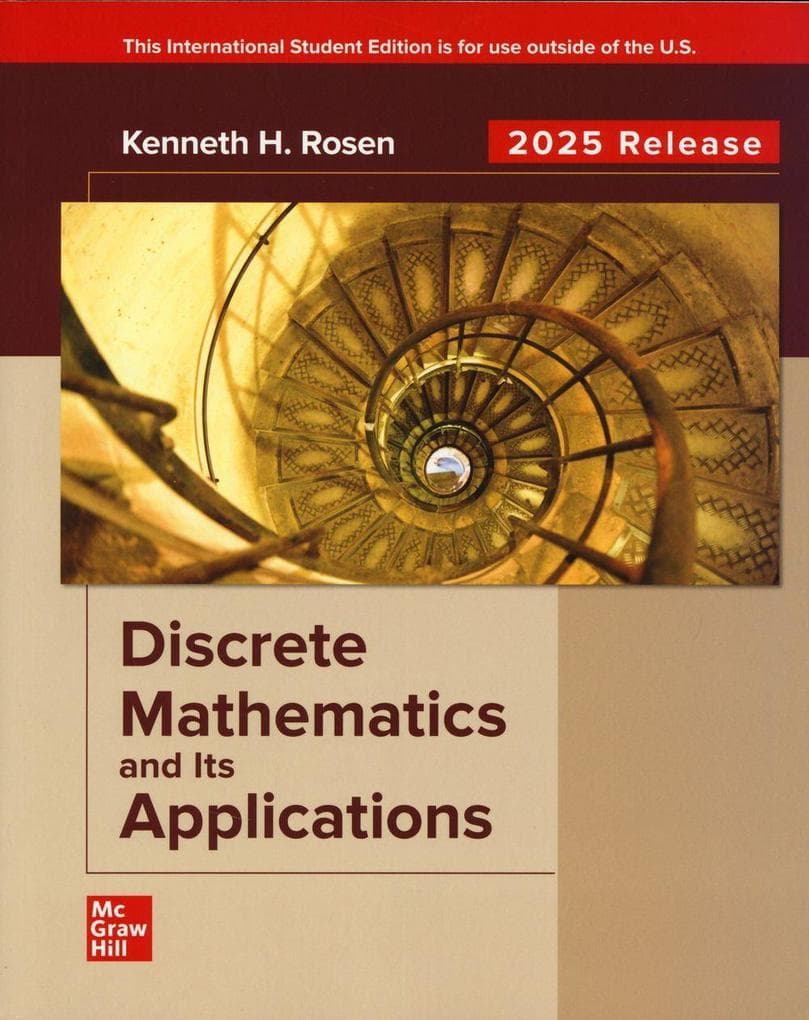 Discrete Mathematics and Its Applications: 2025 Release ISE