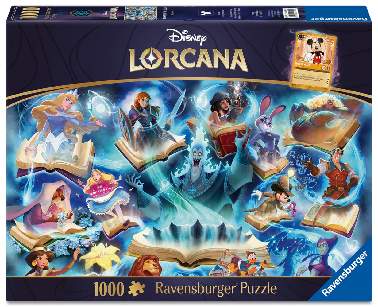 Erwachsenenpuzzle 1000 Teile - Disney Lorcana - Glimmers of the Realm: Sapphire