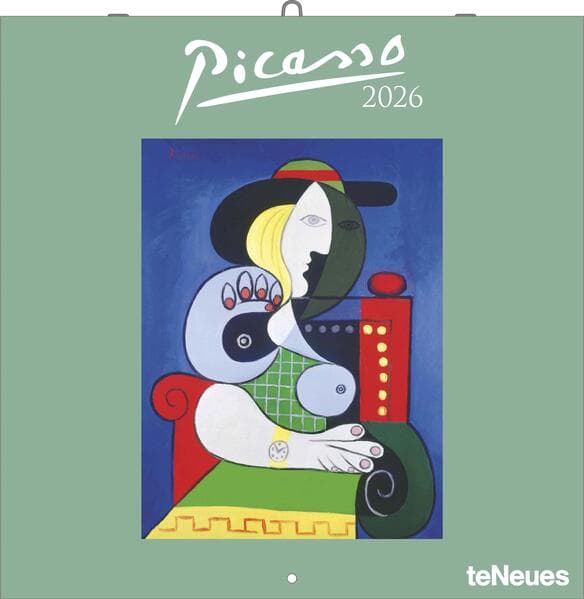 teNeues - Picasso 2026 - Kunst-Wandkalender 30x30 cm (30x60 cm geöffnet) | Broschürenkalender mit Meisterwerken für Kunstliebhaber