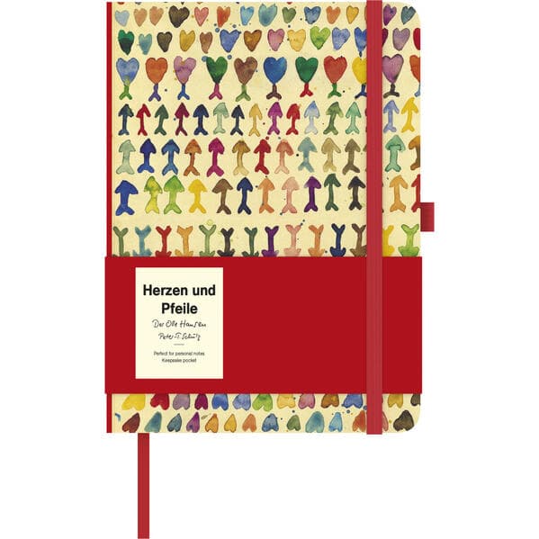 Herzen und Pfeile Notizbuch