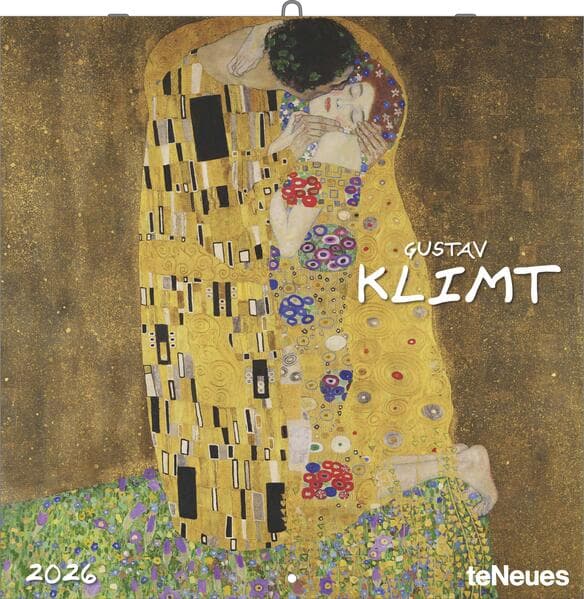teNeues - Gustav Klimt 2026 - Kunst-Wandkalender 30x30 cm (30x60 cm geöffnet) | Broschürenkalender mit Jugendstil-Motiven für Klimt-Fans & Kunstliebhaber