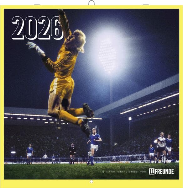 11FREUNDE - Ein Flutlichtkalender von 11FREUNDE 2026 - Fußball-Wandkalender - Broschürenkalender 30 x 30 cm (geöffnet 30 x 60 cm) - mit einzigartigen Stadion-Fotografien