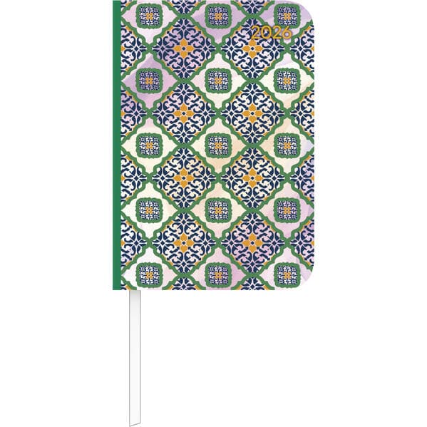 Alpha Edition - Lady Journal Mini Oriental 2026 - Taschenkalender 8×12 cm - Weekly - 144 Seiten - kompakter Terminplaner im orientalischen Muster - robuster Einband & viele Zusatzfunktionen