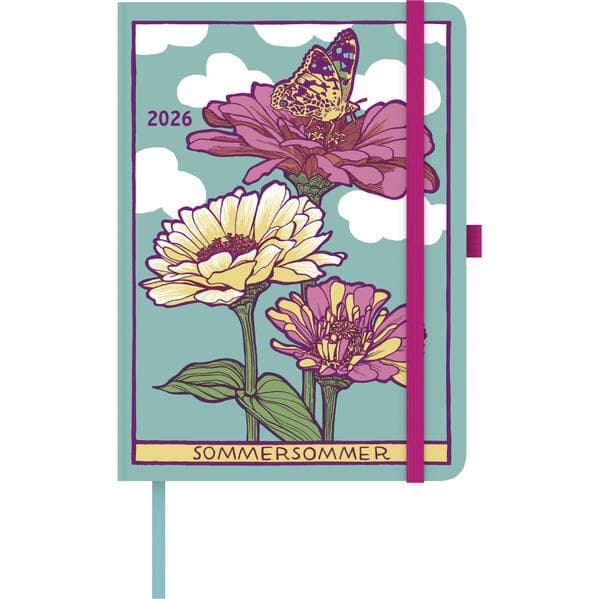 teNeues - Kat Menschik - Notizkalender - Blumen 2026 | Kalender & Notizbuch 16x22 cm mit Illustrationen für Kreative, Kunstliebhaber & Blumenfans